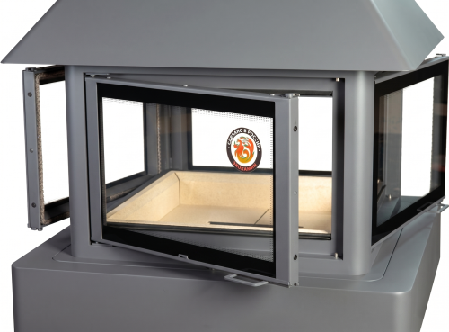 Камин ЭКЛИПС ОСТРОВНОЙ ГИГАНТ графит