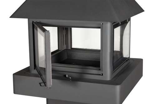 Камин ЭКЛИПС ОСТРОВНОЙ ГИГАНТ с черным шамотом
