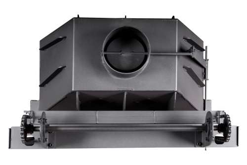 Каминная топка Экокамин Альфа 700 KВ с контргрузом черный шамот