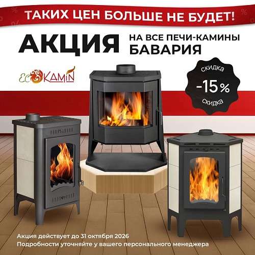 Акция на печи-камины Бавария