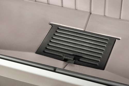 Каминная топка Экокамин ДЕЛЬТА 1000 V три стекла принтинг, вертикальная ламель