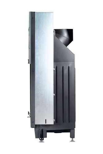 Каминная топка Экокамин ВЕГА 1600 PB чёрный шамот подовое горение