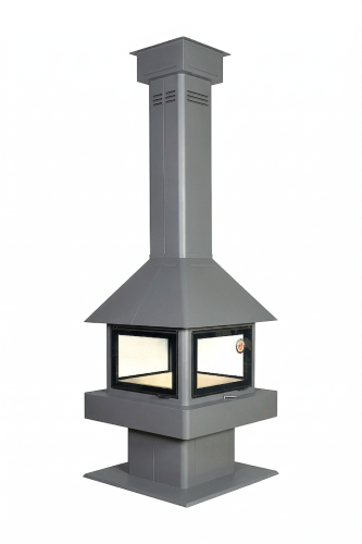 Камин ЭКЛИПС ОСТРОВНОЙ ГИГАНТ графит