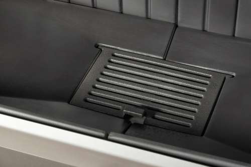 Каминная топка Экокамин ДЕЛЬТА 1000 BV три стекла принтинг черный шамот, вертикальная ламель