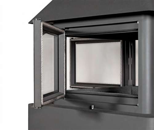 Камин ЭКЛИПС ОСТРОВНОЙ ГИГАНТ с черным шамотом