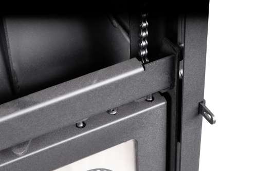 Каминная топка Экокамин Альфа 700 KВ с контргрузом черный шамот