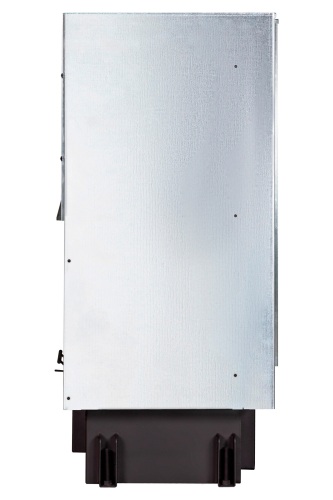 Каминная топка Экокамин ДЕЛЬТА 800 LPB два стекла левая принтинг подовое горение черный шамот