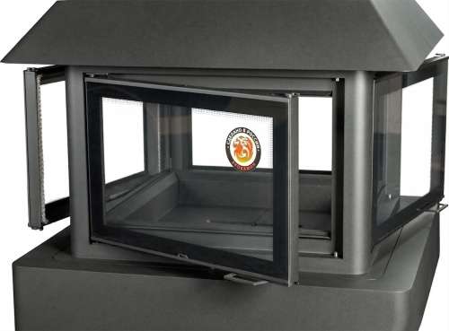 Камин ЭКЛИПС ОСТРОВНОЙ ГИГАНТ с черным шамотом