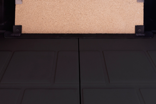 Каминная топка Экокамин ДЕЛЬТА 800 LPB два стекла левая принтинг подовое горение черный шамот