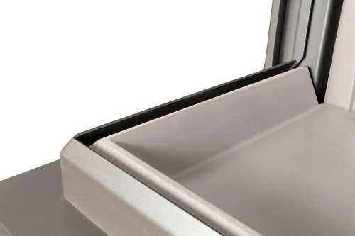 Каминная топка Экокамин ДЕЛЬТА 1000 V три стекла принтинг, вертикальная ламель