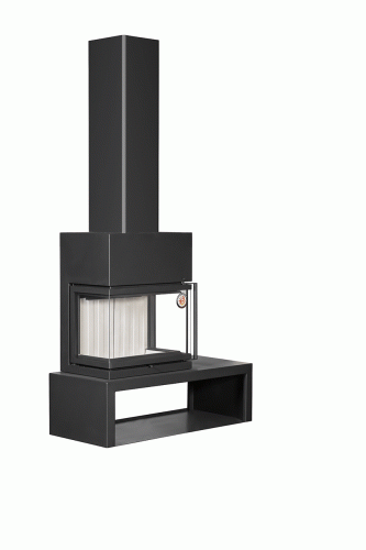 Камин МАДРИД на дровнике Гигант слева подовый