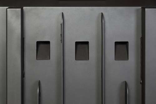 Каминная топка Экокамин ДЕЛЬТА 1000 BV три стекла принтинг черный шамот, вертикальная ламель