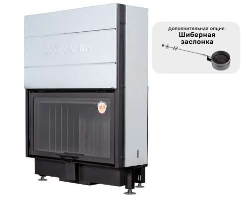 Каминная топка Экокамин ВЕГА 1000 KB черный шамот