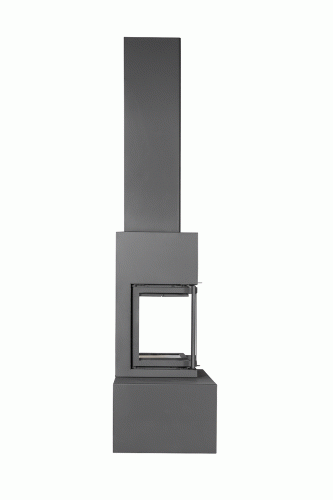 Камин МАДРИД на дровнике Гигант справа подовый