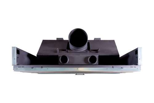 Каминная топка Экокамин ВЕГА 1600 PB чёрный шамот подовое горение