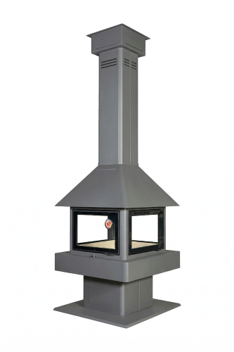 Камин ЭКЛИПС ОСТРОВНОЙ ГИГАНТ графит