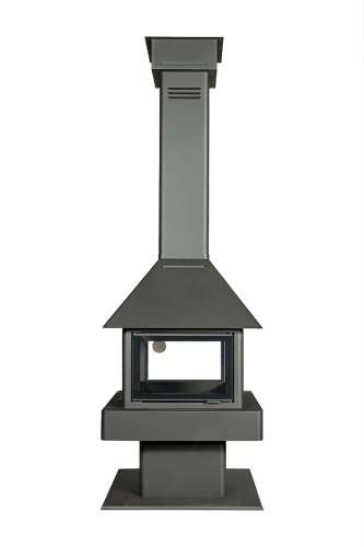 Камин ЭКЛИПС ОСТРОВНОЙ ГИГАНТ с черным шамотом