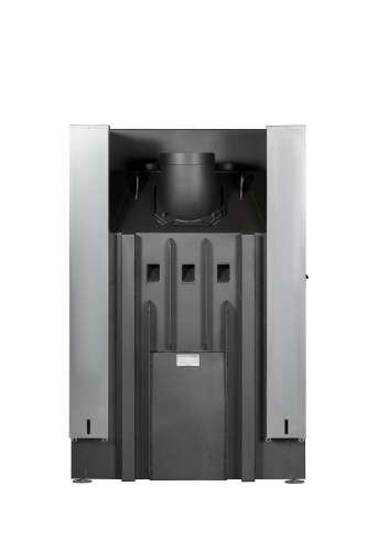 Каминная топка Экокамин ДЕЛЬТА 1000 V три стекла принтинг, вертикальная ламель